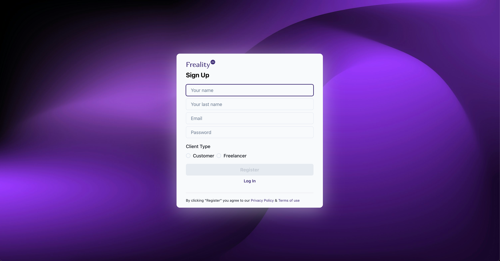 card filling of profile